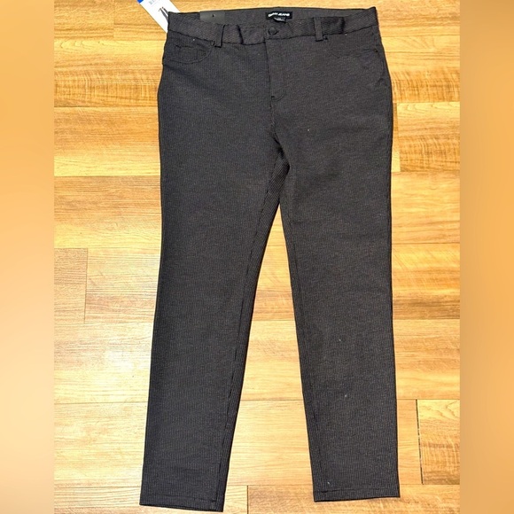 Dkny Pants - DKNY Jeans Black Gray Houndstooth Ponte Pants Sz L
Knit Career Office Dress NWT